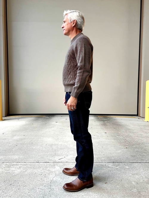 Cable-Knit Wool Sweater